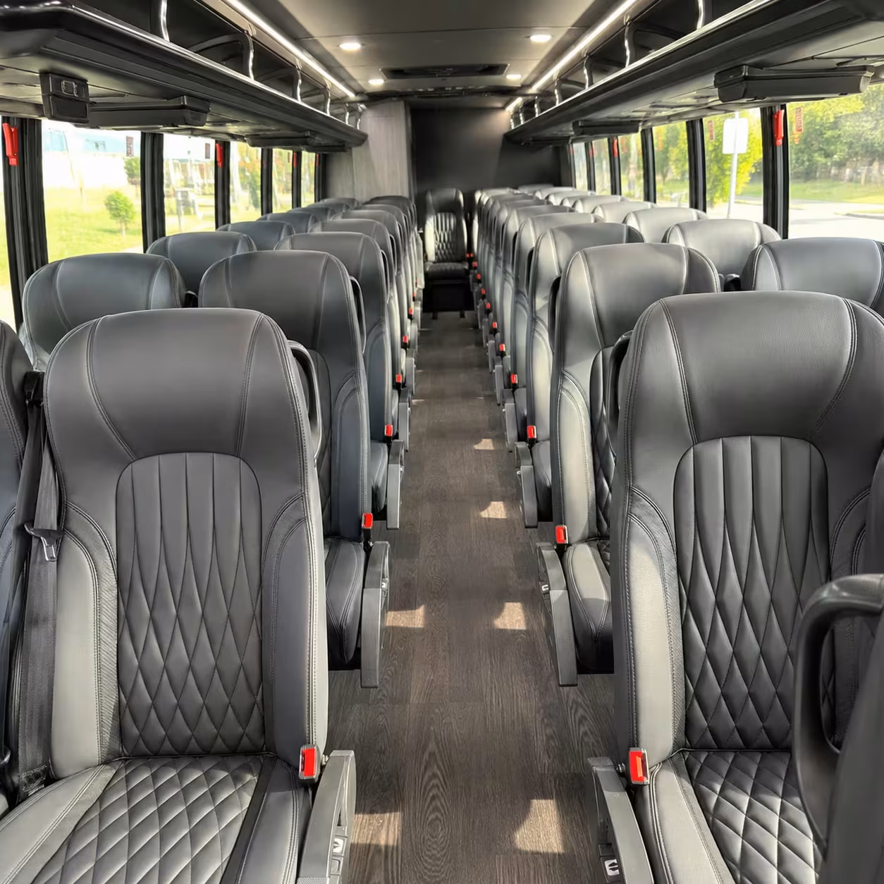 25 passenger minibus interior