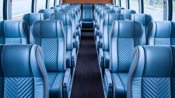 55 passenger charter bus interior