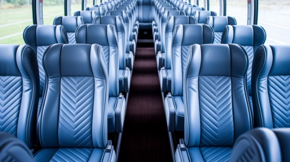 56 passenger charter bus interior