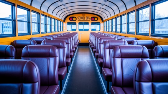 jurupa valley school bus rental interior